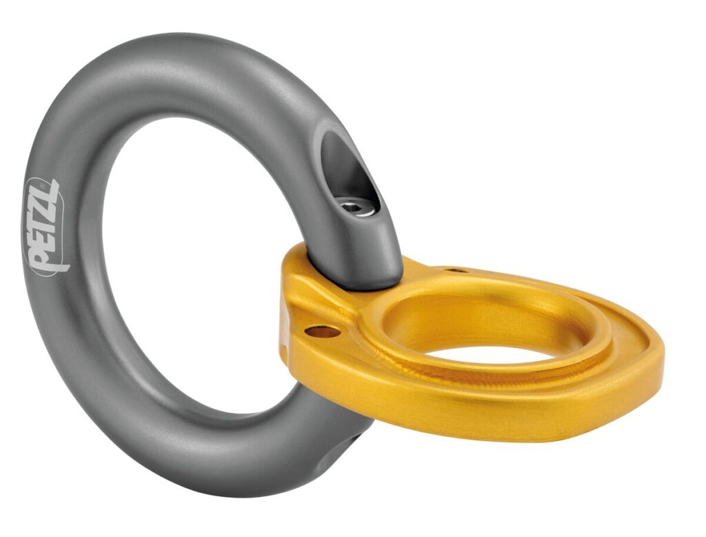 Petzl&reg; RING2RING Rigid Double Ring for Sit Harnesses with Textile Bridges