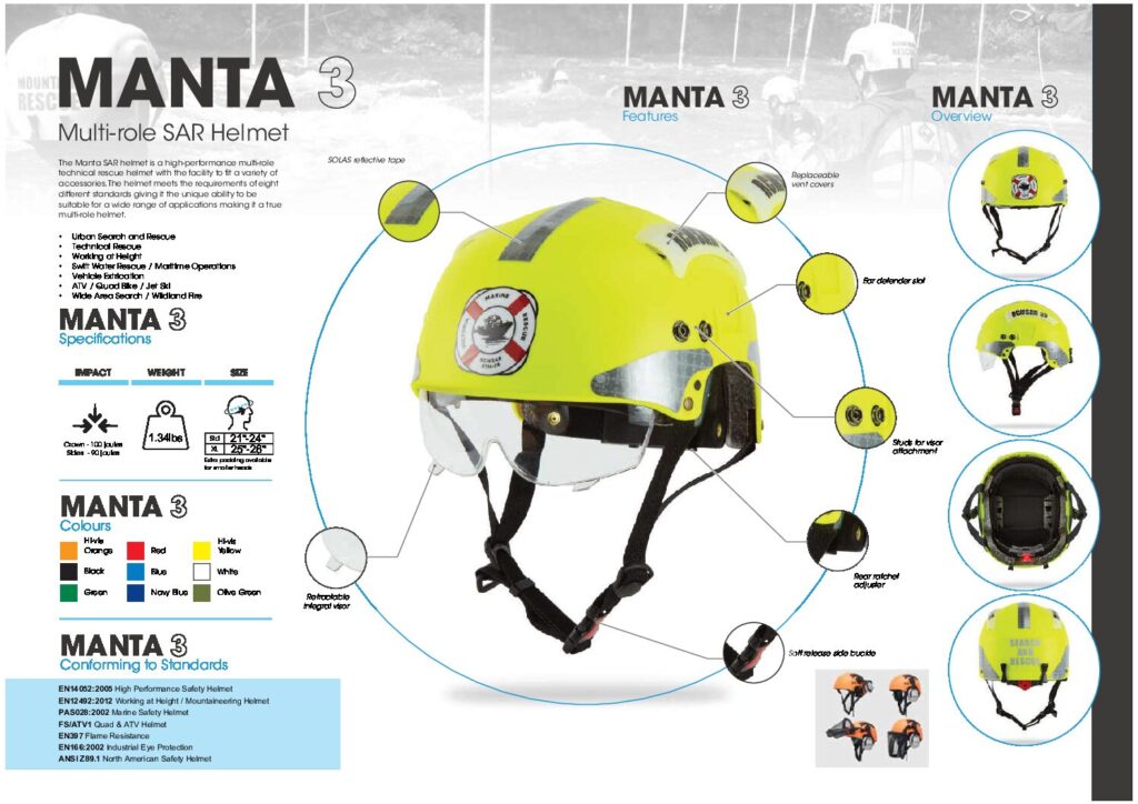 Manta 3 Multi-role SAR Helmet