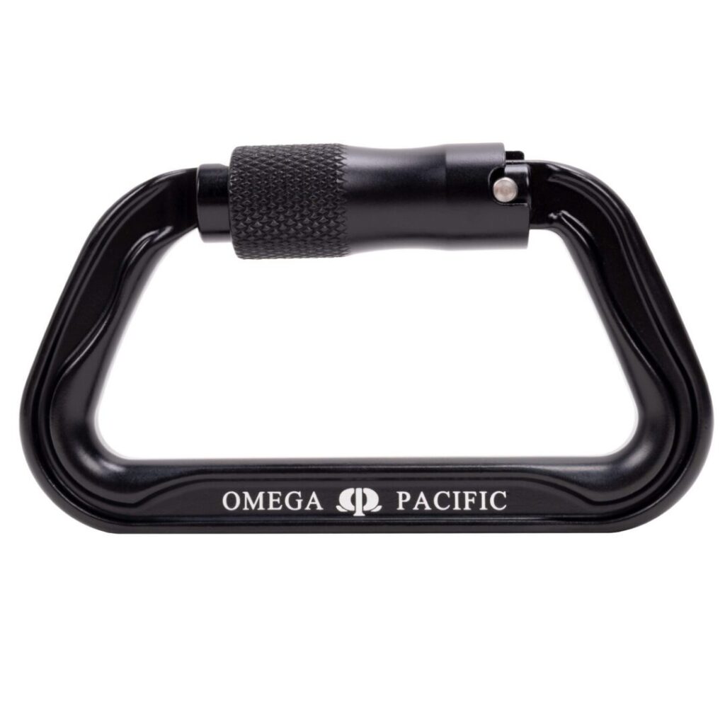 Omega Pacific Standard D Aluminum Keylock 3-Stage Quick-Lok NFPA Carabiner