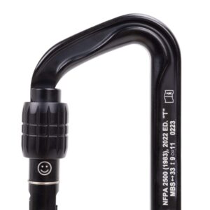 Omega Pacific Standard D Aluminum Keylock Screw-Lock NFPA Carabiner