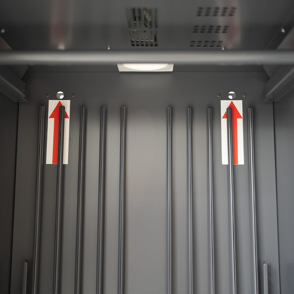 Vortex-2-Gear-Drying-Cabinet-VDC2-Hanger-Racks-Up