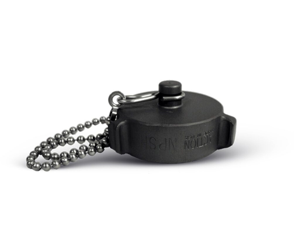 Action Coupling Solid One-Piece Cap and Chain