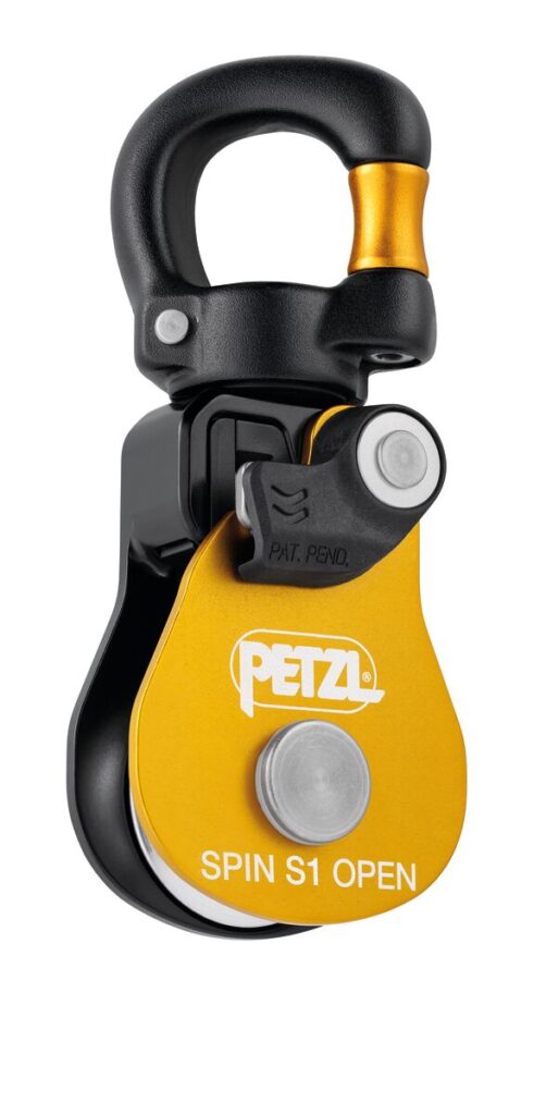 Petzl&reg; SPIN S1 Open Pulley w/ Gated Swivel