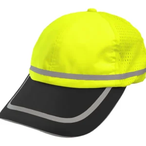 Reflective Apparel Safety Baseball Hat: Hi- Vis Two-Tone Cap