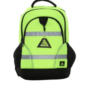 Reflective Apparel Safety Backpack:  Hi-Vis Padded Laptop Bag