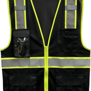 Reflective Apparel Enhanced Visibility Vest-Black