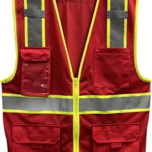Reflective Apparel Enhanced Visibility Vest - Red