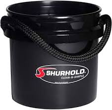 Shurhold World's Best Rope Handle Bucket (3.5G Black)