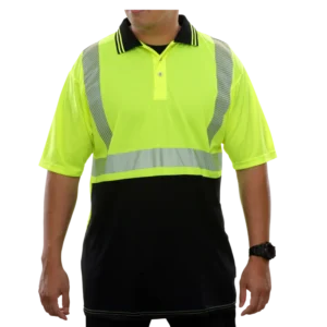 Reflective Apparel Hi-Vis Two-Tone Birdseye Safety Polo Shirt