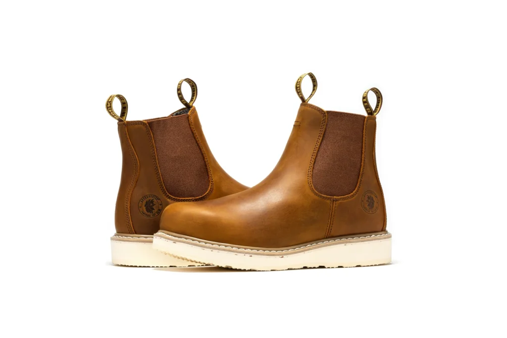 Rock Rooster Capitola Men's 6 Inch Brown Wedge Work Boots