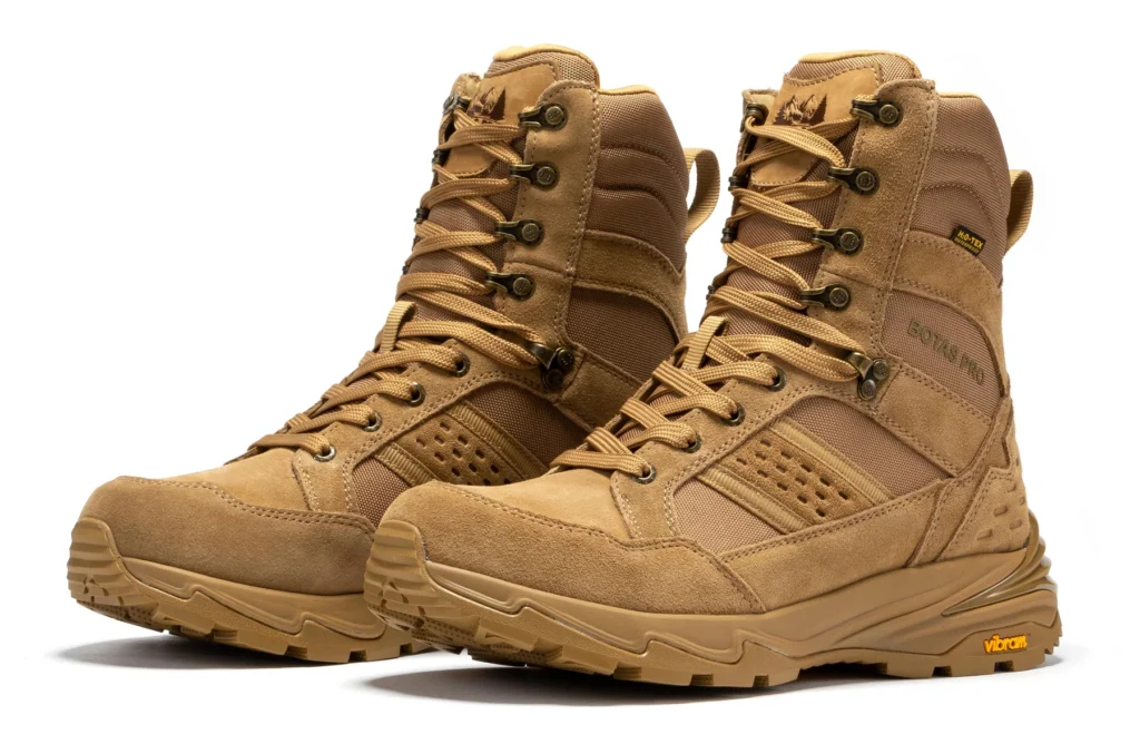 Rock Rooster Botas Pro Sand 8 Inch Waterproof Tactical Boots with Vibram Traction Lug Outsole