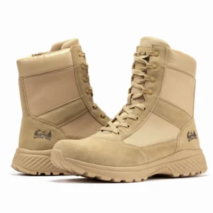 Rock Rooster Botas Pro Sand Men's 8 Inch Side Zipper Military Tactical Boots