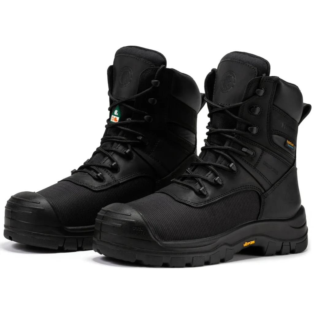 Rock Rooster Beaufort Men's Black 8 Inch Waterproof Composite Toe Work Boots