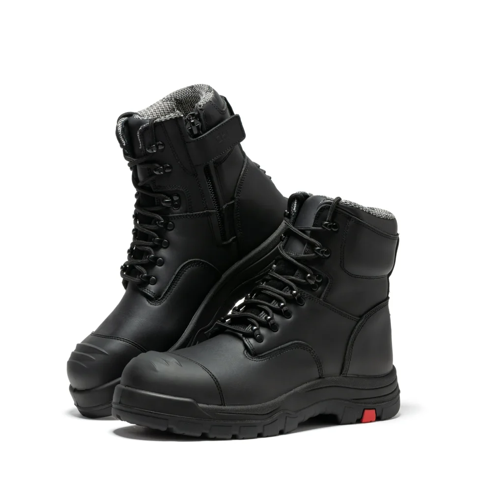 Rock Rooster Roslyn 7 Inch Zip-Sided Composite Toe Leather Work Boots