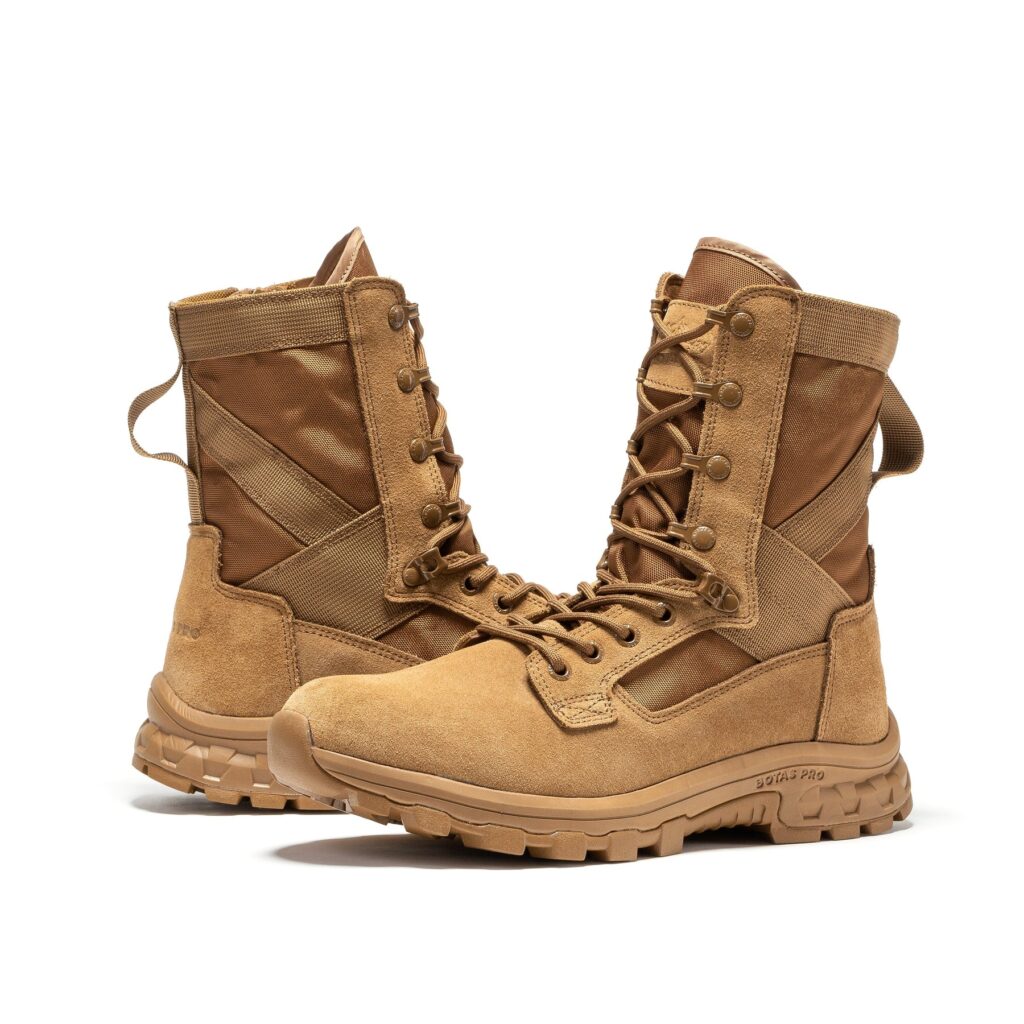 Rock Rooster Botas Pro Sand Men's 8 Inch Side Zipper Military Tactical Boots