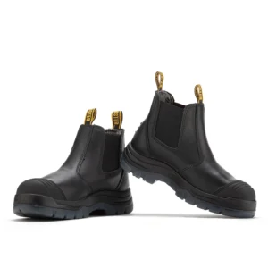 Rock Rooster Bakken Black 6 Inch Pull On Leather Work Boots