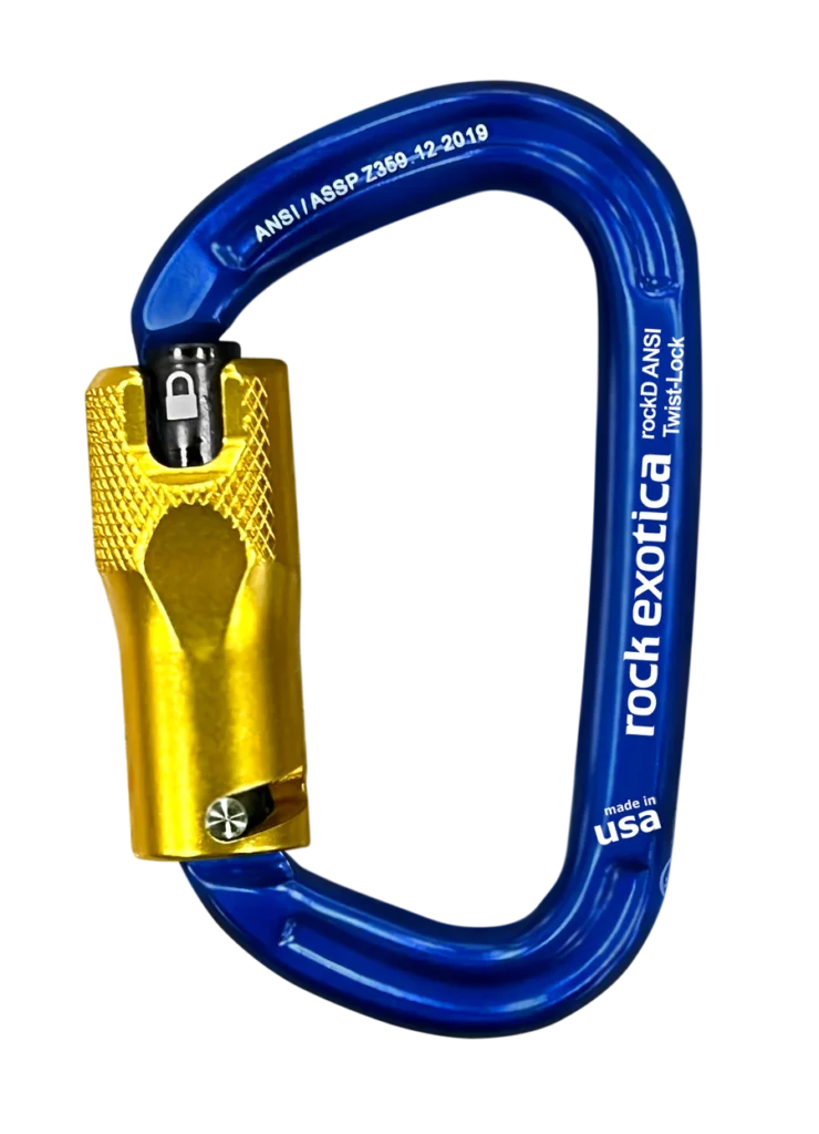 Rock Exotica rockD Aluminum ANSI Twist-Lock Carabiner