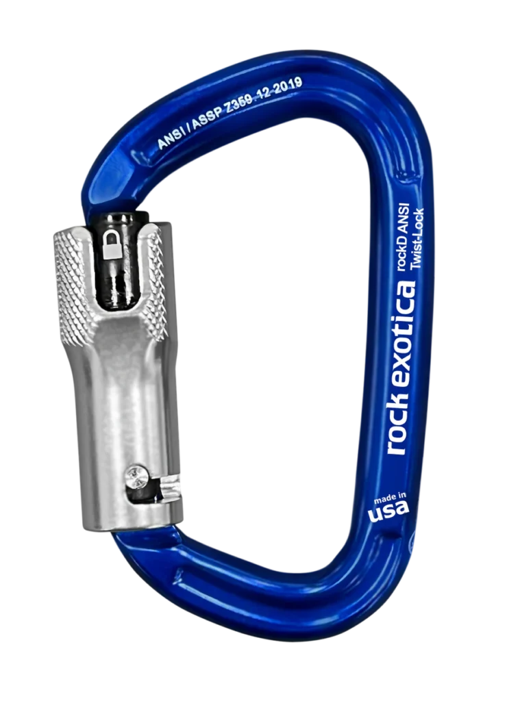 Rock Exotica rockD Aluminum ANSI Up-Lock Carabiner