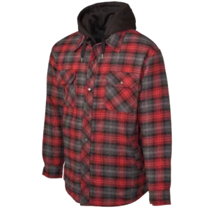Tough Duck Quilt-Lined Hooded Flannel Jac-Shirt