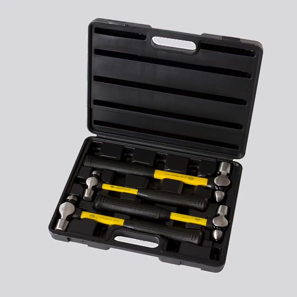 NUPLA® 4-Piece Ball Pein Hammer Set with Hard Case