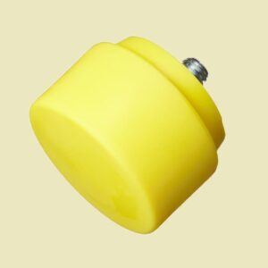 NUPLA® Extra Hard Nylon Quick-Change Hammer Tip with 2 in Diameter – Yellow