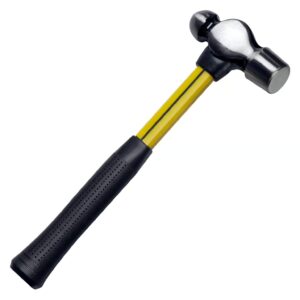 NUPLA® 4 oz Ball Pein Hammer with 11 in Fiberglass Handle, Non-Slip Cush-N-Grip and Heat Treated Carbon Steel Head