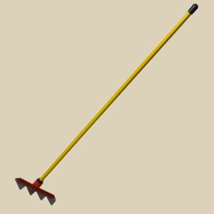 NUPLA® Fire Rake with Steel Fire Rake Blade and 60 in Classic Fiberglass Handle