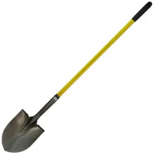 NUPLA® Round Point Shovel with 14 Gauge Blade and 48 in Classic Fiberglass Handle