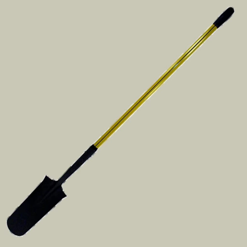 NUPLA® Sharp Shooter Drain Spade with 16 Gauge Blade and 48 in Classic Fiberglass Handle
