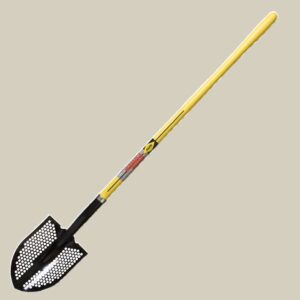 NUPLA® Round Point Mud Shovel with 16 Gauge Blade and 48 in ERGO POWER® Fiberglass Handle