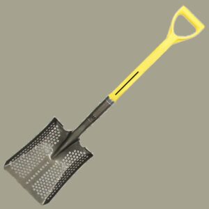 NUPLA® Square Point Mud Shovel with 16 Gauge Blade and 27 in ERGO POWER® Fiberglass Handle