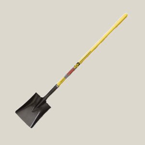 NUPLA® Round Point Shovel with 16 Gauge Blade and 48 in ERGO POWER® Fiberglass Handle