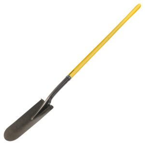 NUPLA® Sharp Shooter Drain Spade with Heavy-Duty 14 Gauge Hollow Back Steel Blade and 48 in ERGO POWER® Fiberglass Handle