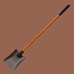 NUPLA® Non-Conductive Square Point Shovel with Power Pylon Solid Back Blade and 48 in Classic Fiberglass Handle