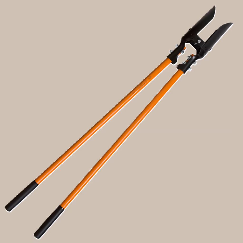 NUPLA® Non-Conductive Post Hole Digger with Heavy-Duty 14 Gauge Blades and 48 in Classic Fiberglass Handles
