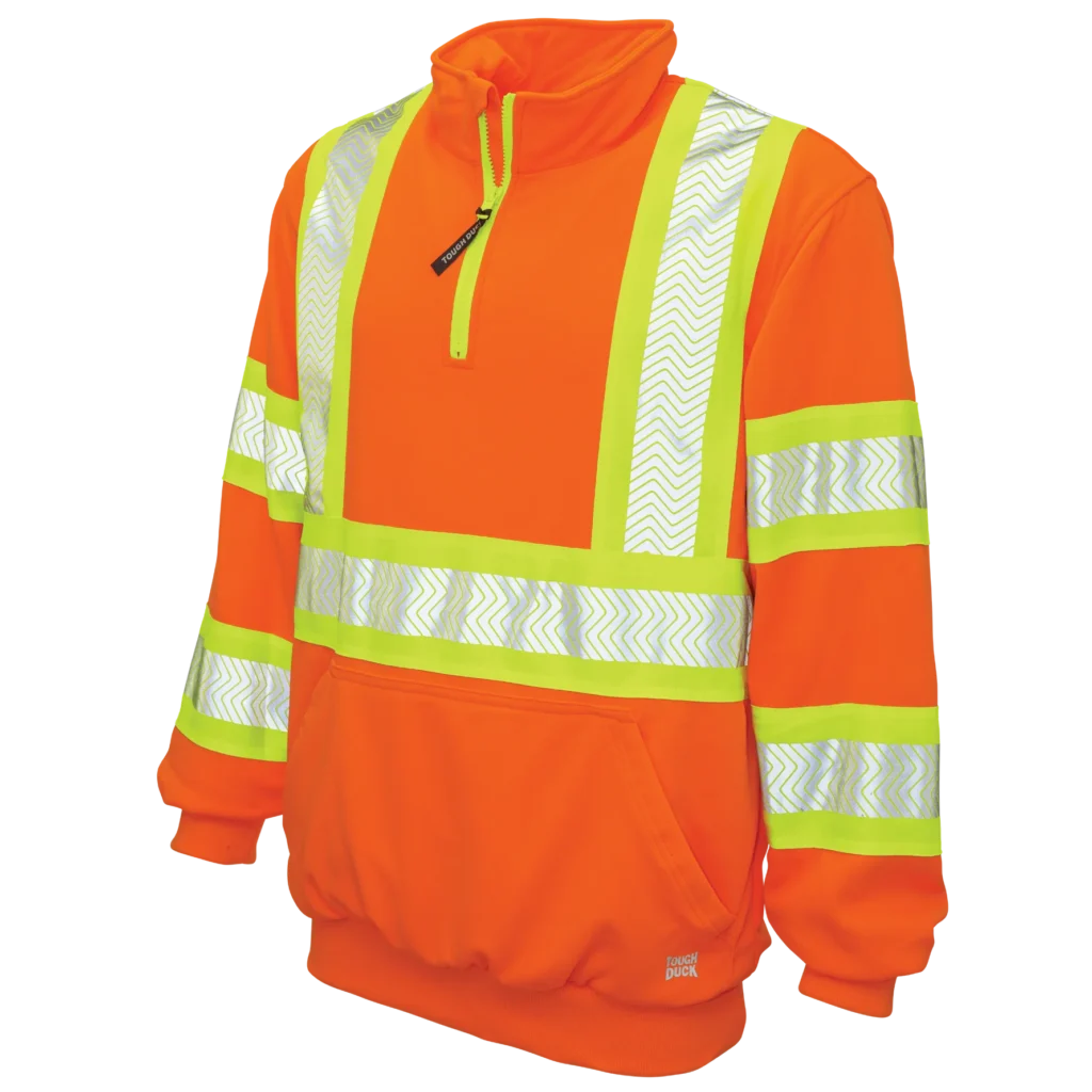 Tough Duck Fleece ¼ Zip Safety Pullover