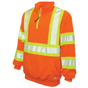 Tough Duck Fleece ¼ Zip Safety Pullover
