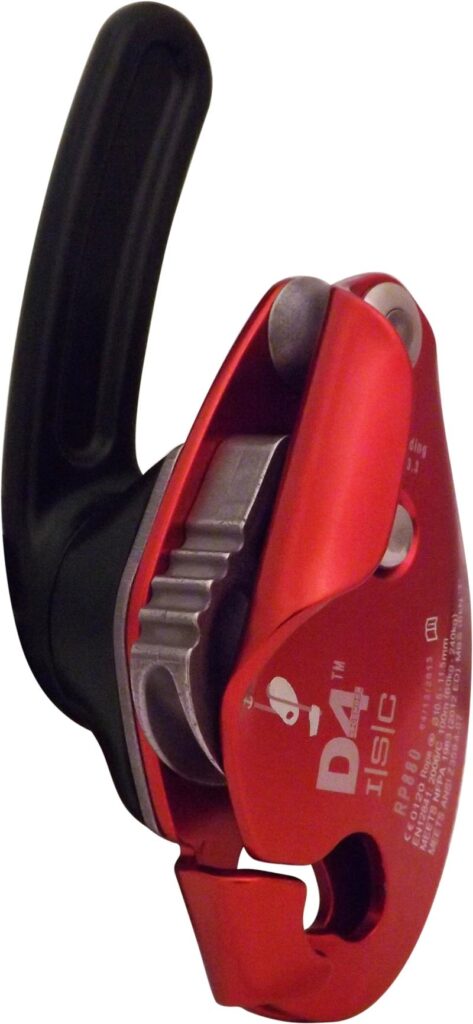 Rescue Tech D4 Belay/ Descender, 10.5-11.5mm (Red)