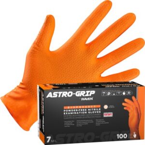 SAS Safety Corp Astro-Grip® Powder-Free Exam Grade Nitrile Disposable Gloves - 7 Mil - 100PK
