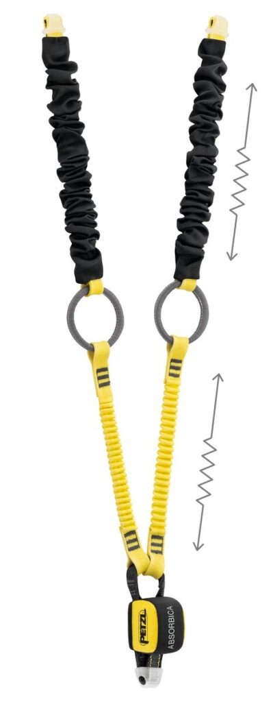 Petzl&reg; Absorbica&reg; -Y Tie-Back Lanyard