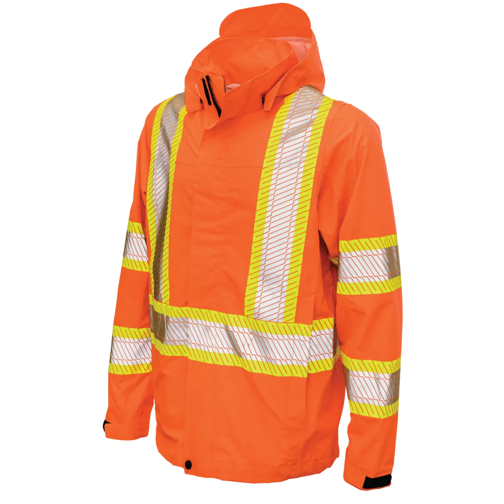 Tough Duck Packable Ripstop Safety Rain Jacket