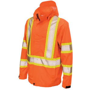 Tough Duck Packable Ripstop Safety Rain Jacket