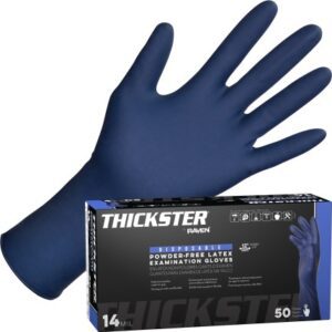 SAS Safety Corp Thickster® Powder-Free Exam Grade Latex Disposable Gloves - 14 Mil - 50PK