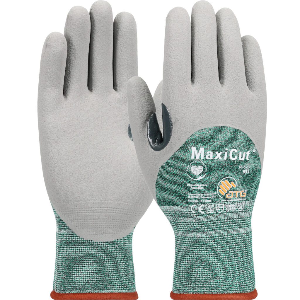 PIP Seamless Knit Engineered Yarn Glove with Nitrile Coated MicroFoam Grip on Palm, Fingers & Knuckles