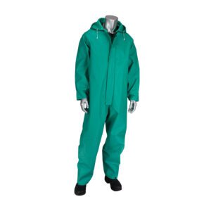 PIP® ChemFR™ Treated PVC Coverall with Hood - 0.42 mm