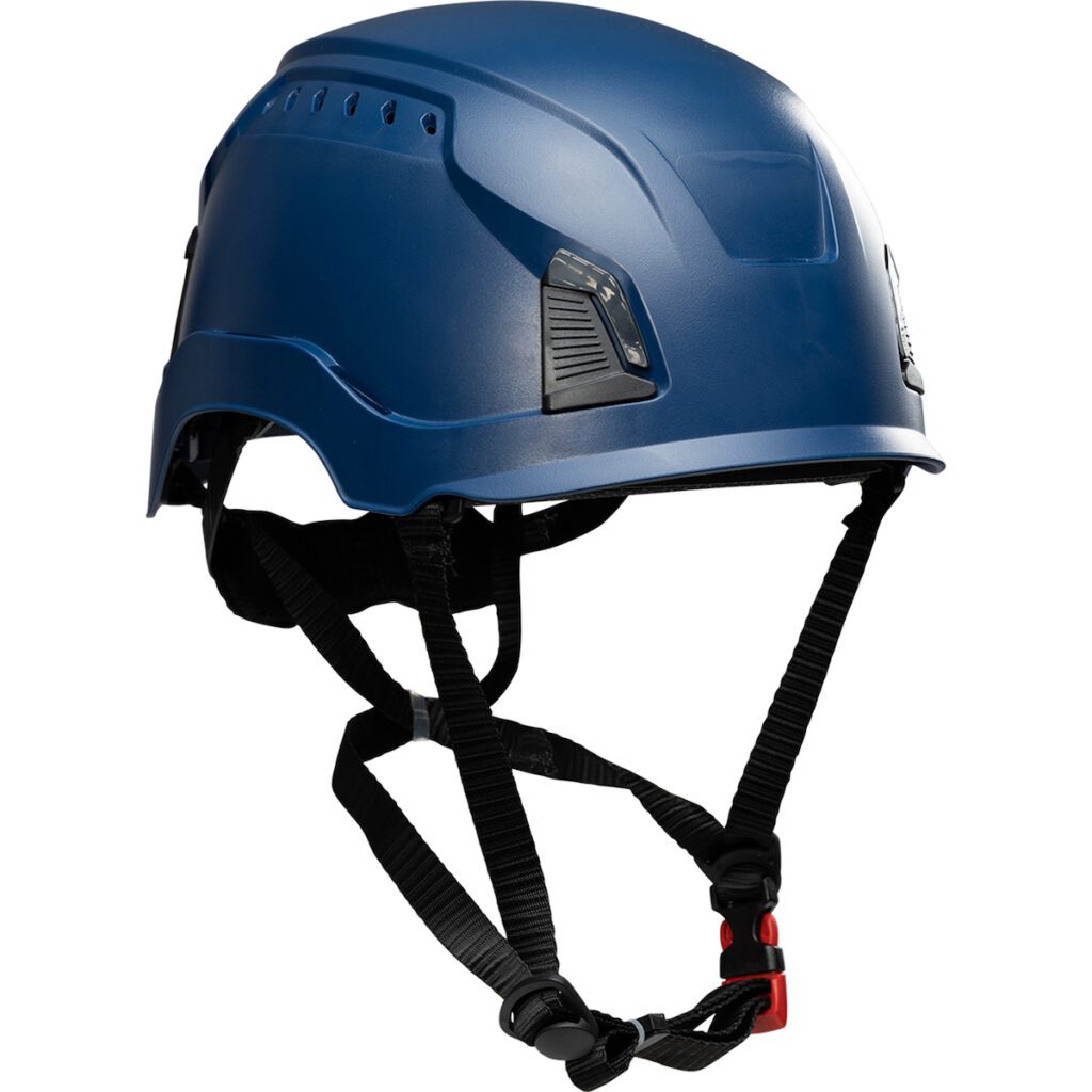 PIP® Traverse™ Vented, Industrial Climbing Helmet, Type II, Non-MIPS, ABS Shell, EPS Liner, HDPE Suspension, Wheel Ratchet Adjustment, with 4-Point Chin Strap