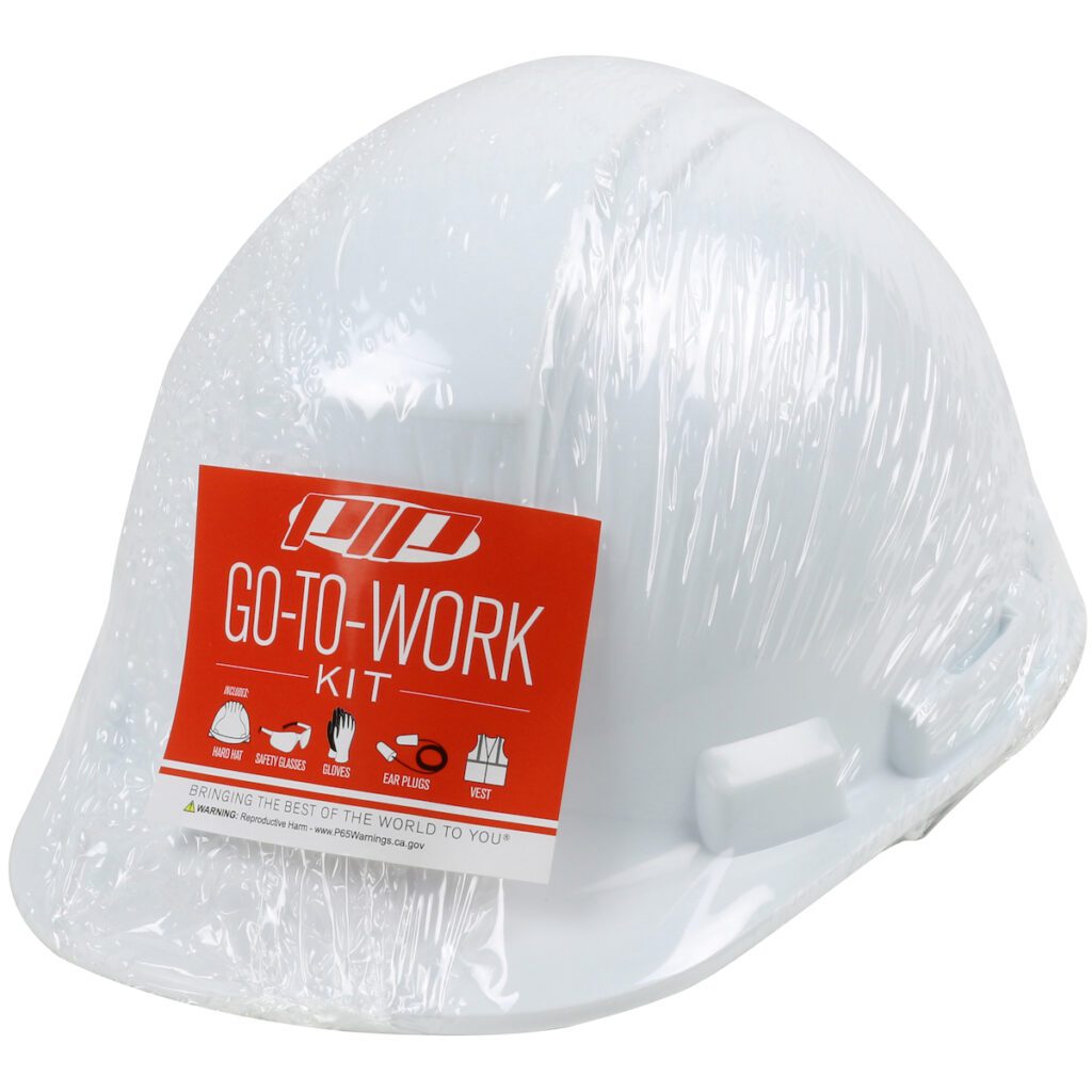 PIP® Whistler™ Pre-Packed PPE Kit, HP241 Hat, Safety Eyewear, Earplugs, Gloves and Vest