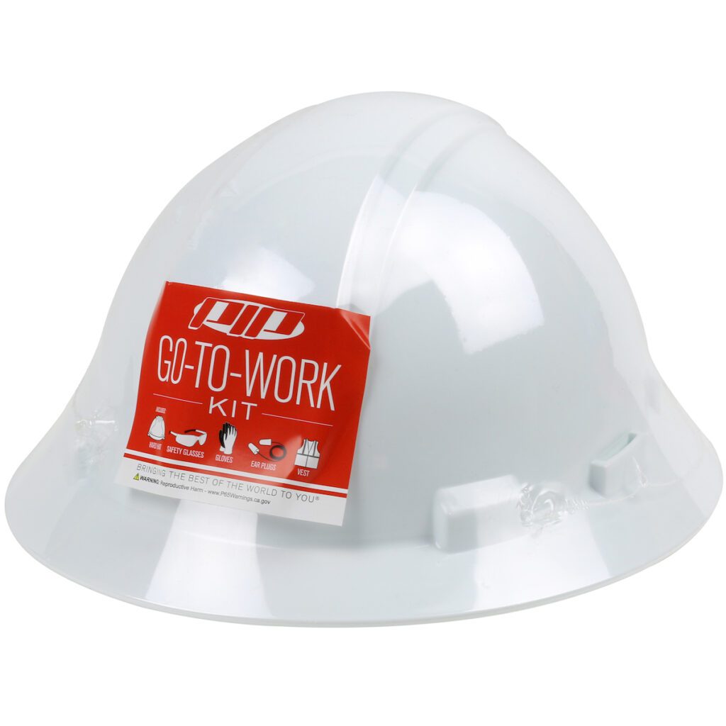 PIP® Kilimanjaro™ Pre-Packed PPE Kit, HP641 Full Brim Hat, Safety Eyewear, Earplugs, Gloves and Vest