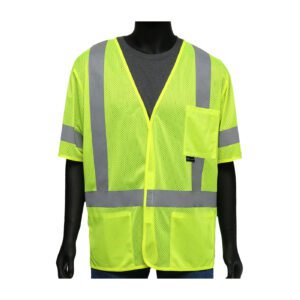 PIP ANSI Type R Class 3 Three Pocket FR Treated Mesh Vest