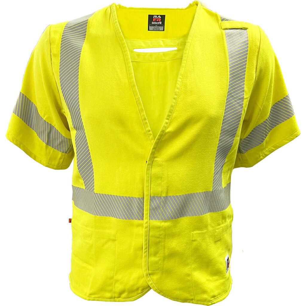 PIP AR/FR Solid Vest ANSI Type R Class 3 with Segmented Tape and "D" Ring Access